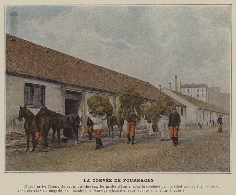 The Forage Corvee (farget bilde) av (after) French Photographer