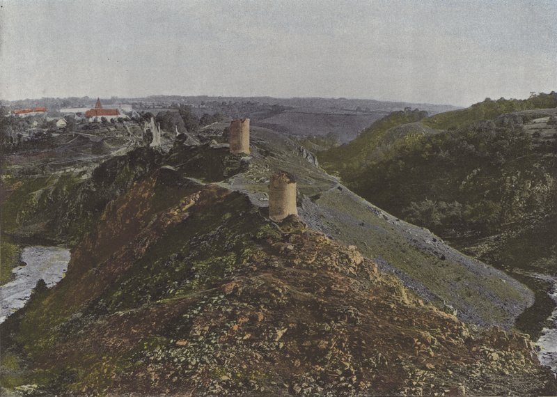 La Creuse mellom Gargilesse og Crozant (farget bilde) av (after) French Photographer