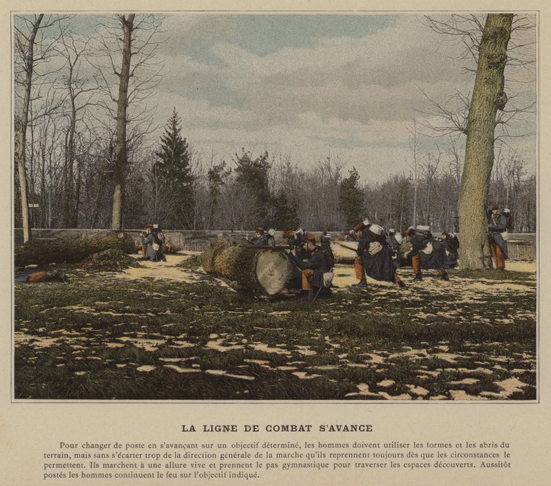 The Battle Line Advances (farget bilde) av (after) French Photographer