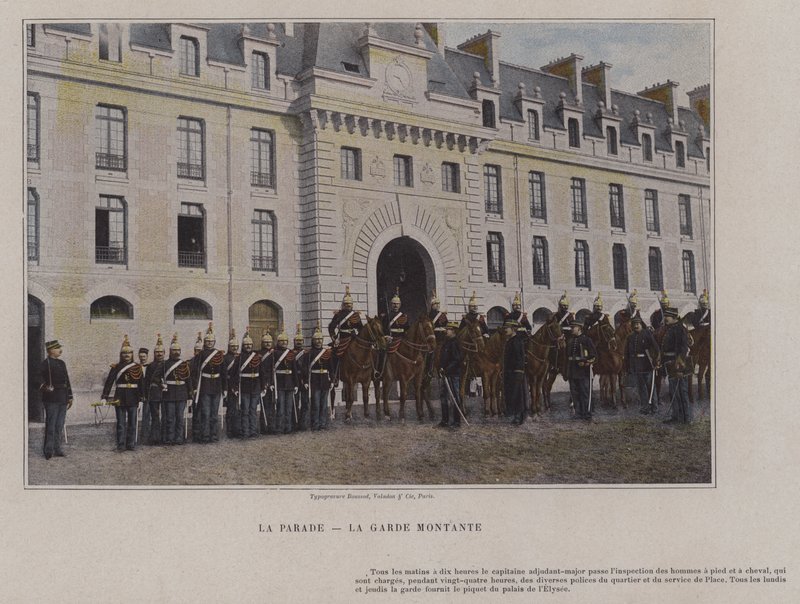 The Parade, The Rising Guard (farget bilde) av (after) French Photographer