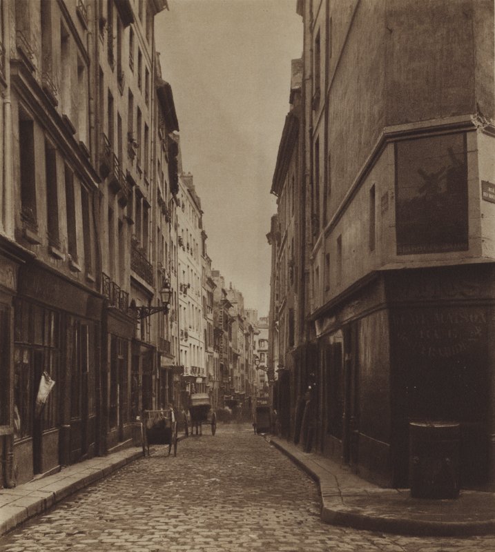 Rue des Moineaux rundt 1866, revet for å gjøre plass for avenue de l