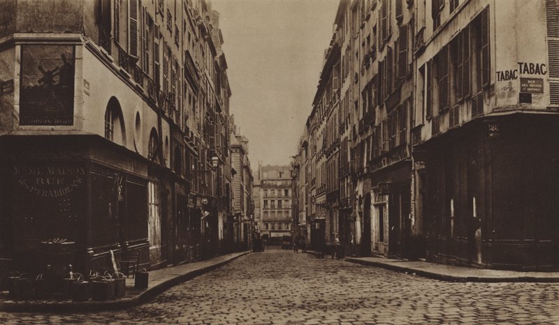 Rue des Moulins rundt 1866, revet for å gjøre plass for avenue de l