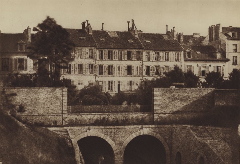 Den gamle Batignolles-tunnelen (s/hvitt bilde) av (after) French Photographer