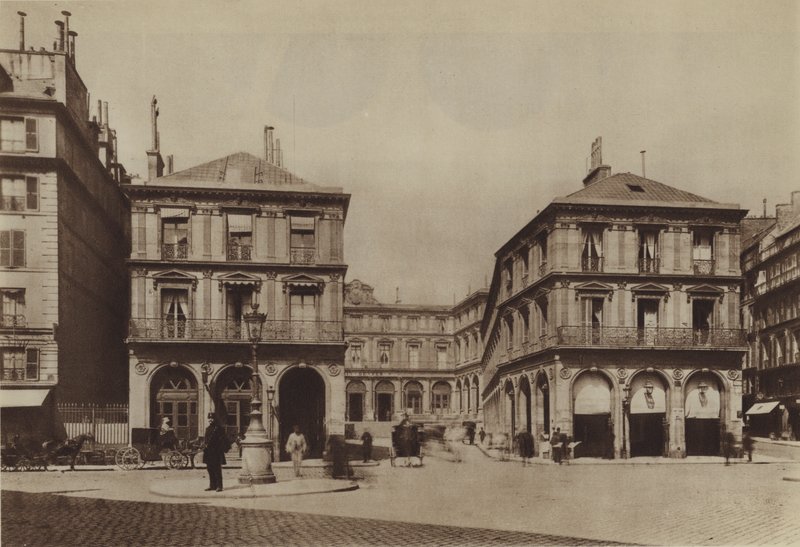 Den gamle Gare Saint-Lazare (s/hvitt bilde) av (after) French Photographer