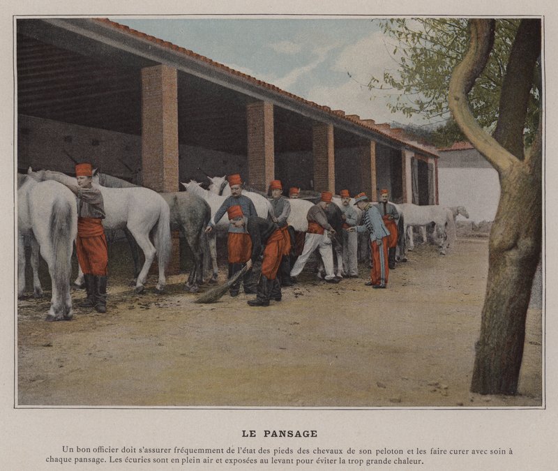 The Grooming (farget bilde) av (after) French Photographer