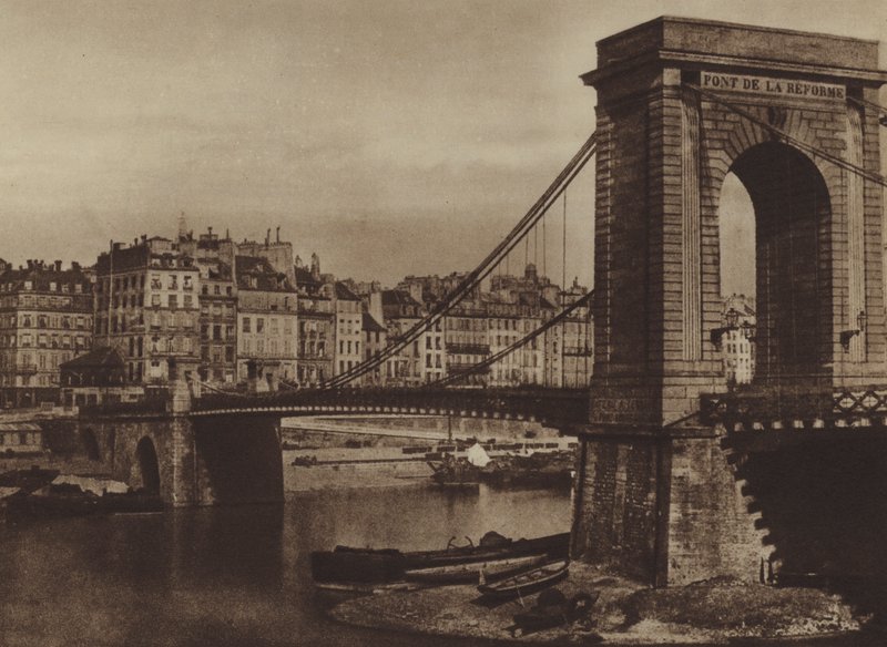 Pont Louis-Philippe, Reformens bro under revolusjonen i 1848 (s/hvitt-bilde) av (after) French Photographer