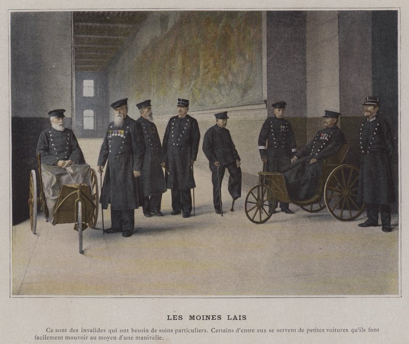 Les Moines Lais (farget bilde) av (after) French Photographer