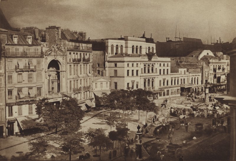 Teatrene til "Boulevard du Crime" (s/h-bilde) av (after) French Photographer
