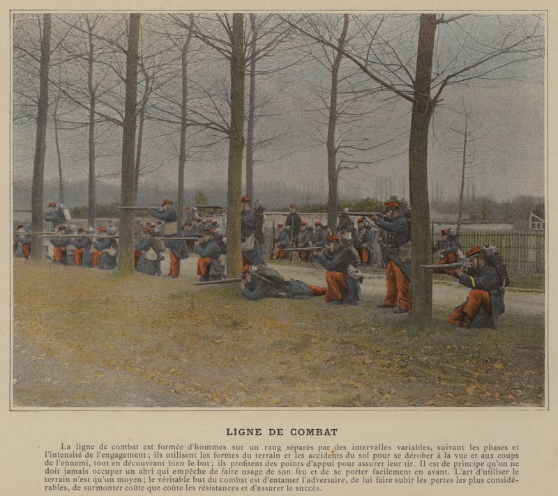 Combat Line (farget bilde) av (after) French Photographer