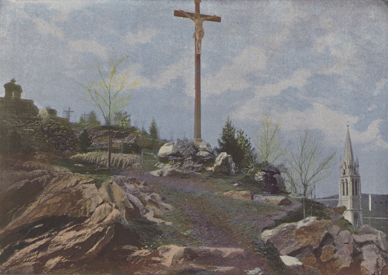 Lourdes, Le Calvaire (farget bilde) av (after) French Photographer