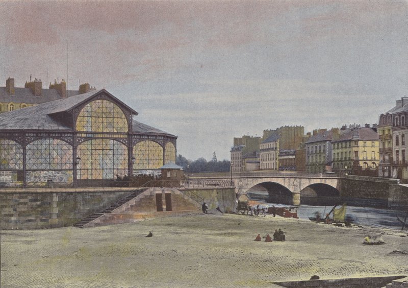 Nantes, Feydeau Island (farget bilde) av (after) French Photographer