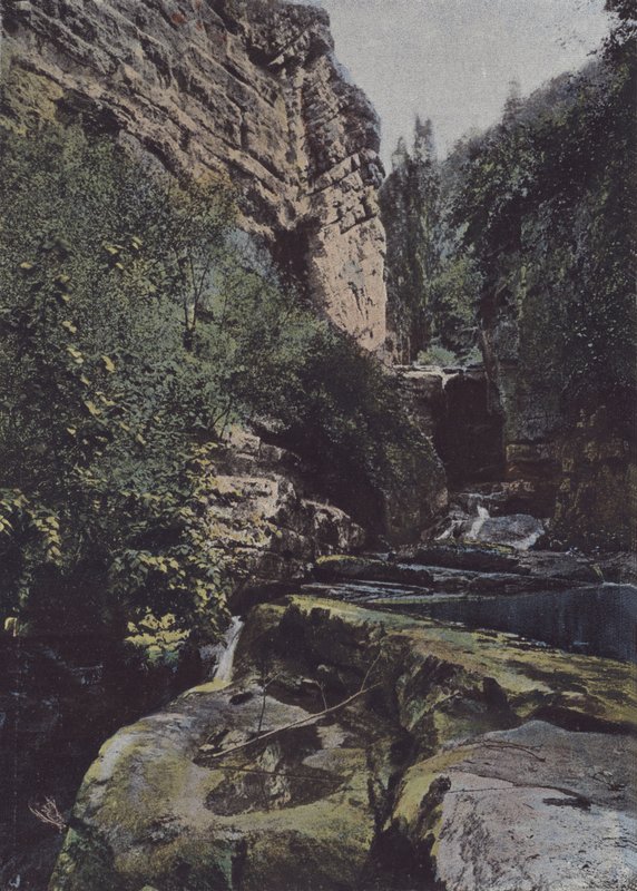 Roc-Amadour, Le Moulin du Saut (farget bilde) av (after) French Photographer