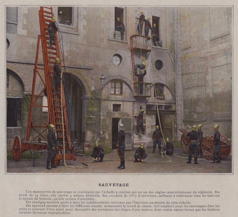 Redning (farget bilde) av (after) French Photographer