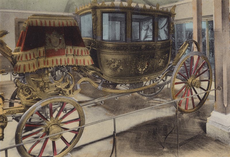 Voiture du Mariage de Napoleon III, vogn av Napoleon III bryllup (farget bilde) av (after) French Photographer