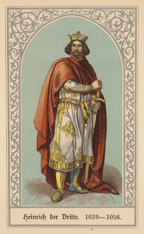 Henry III, den hellige romerske keiseren (farge litho) av (after) German School