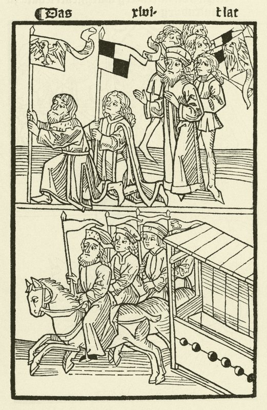 Investitur av Frederick I av huset til Hohenzollern som markgreve av Brandenburg av (after) German School