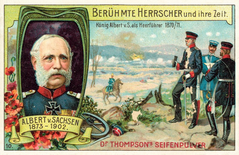 Kong Albert av Sachsen tjente som general under den fransk-prøyssiske krigen av (after) German School