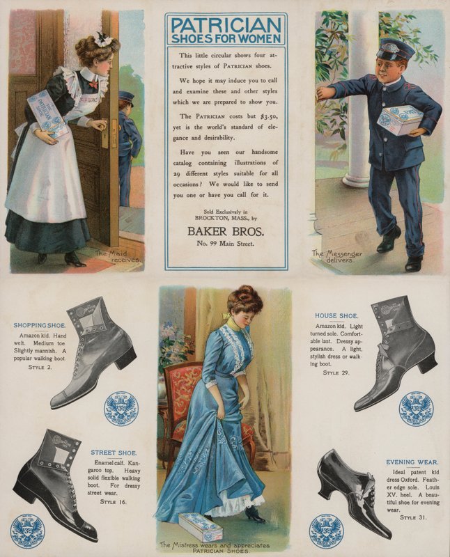 Annonse for Patrician sko for kvinner av American School