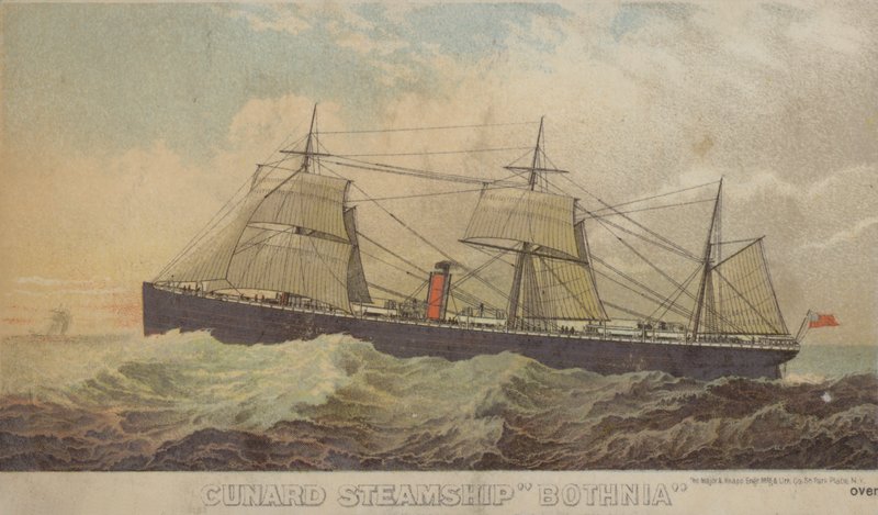 Cunard Dampskip Botnia av American School