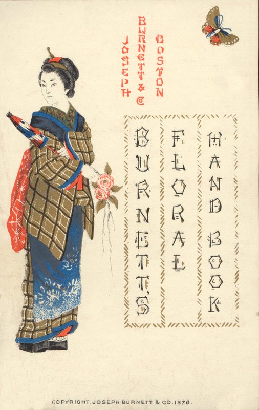 Japansk kvinne, Burnetts Floral Handbook, 1878 av American School