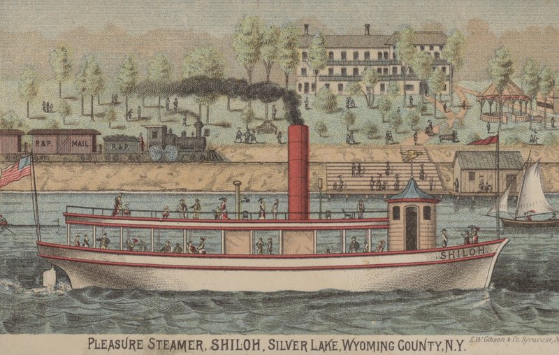 Pleasure Steamer, Shiloh, Silver Lake, Wyoming Country, New York av American School