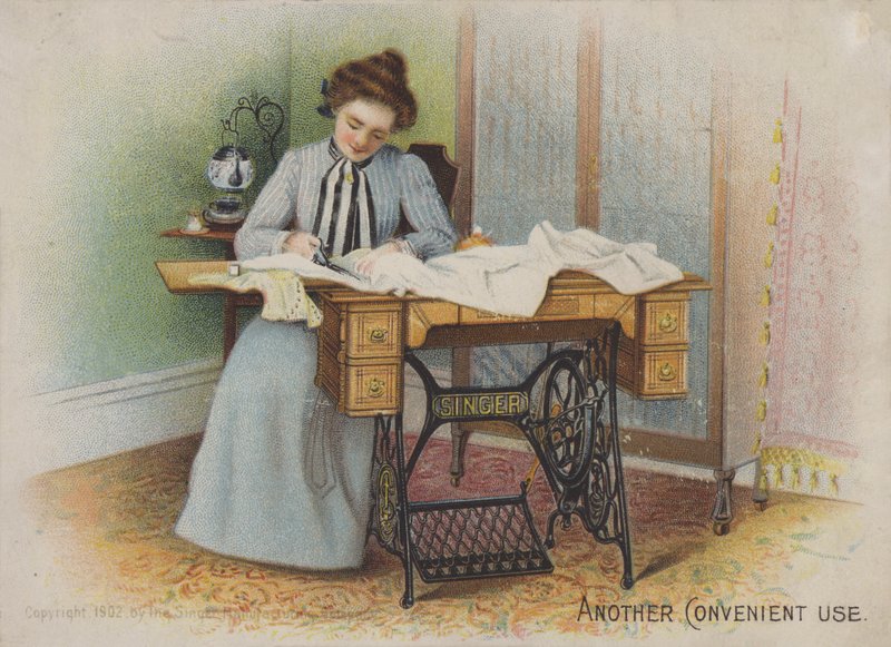 Singer Symaskin, The Handy Extension Leaf, Mothers Helper av American School