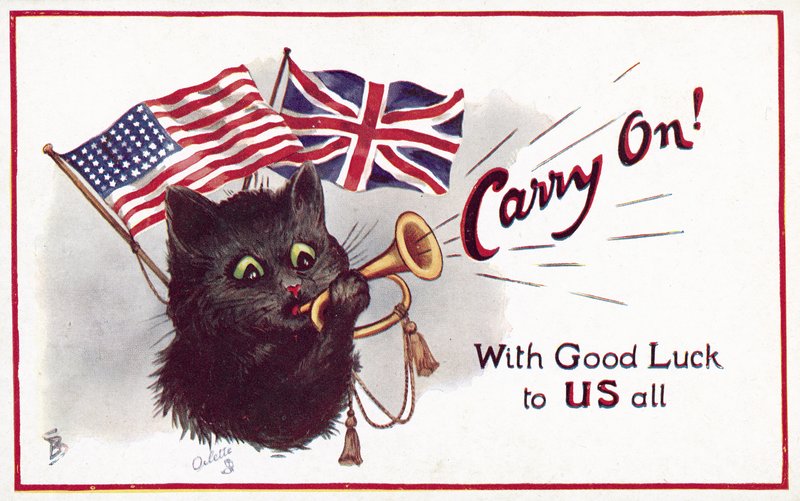 WW1, Amerika og Storbritannia forent av American School