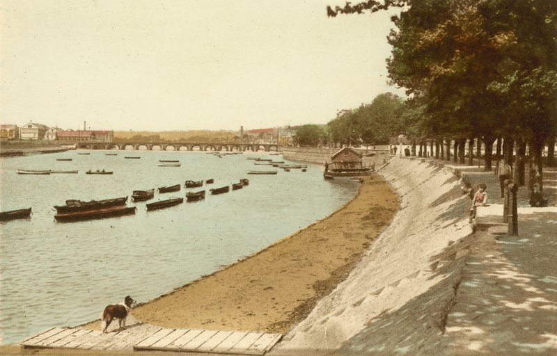 Barnstaple, Promenade og River av English Photographer
