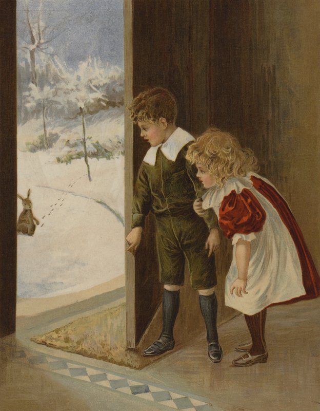 En julebesøkende av English School