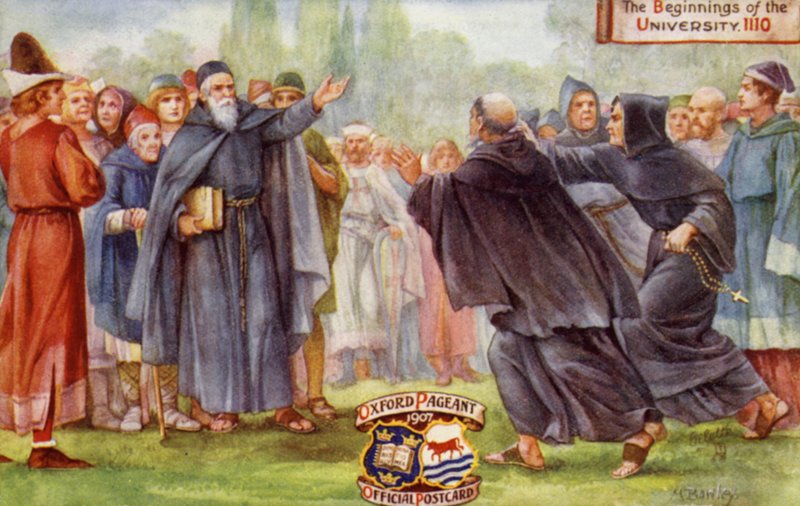 Begynnelsen av Oxford University, 1110, Oxford Pageant, 1907 av English School