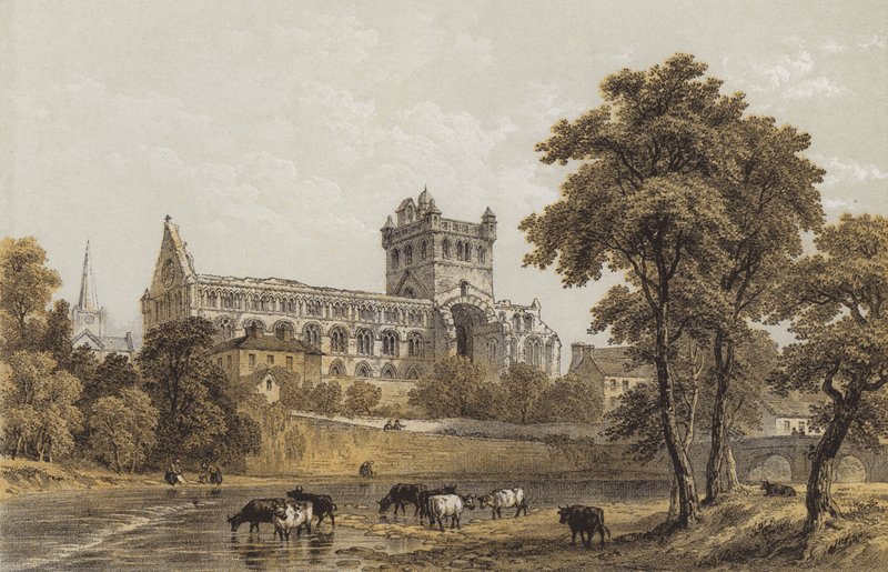 Jedburgh Abbey av English School