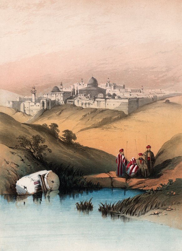 Jerusalem fra Jeosophat-dalen av English School