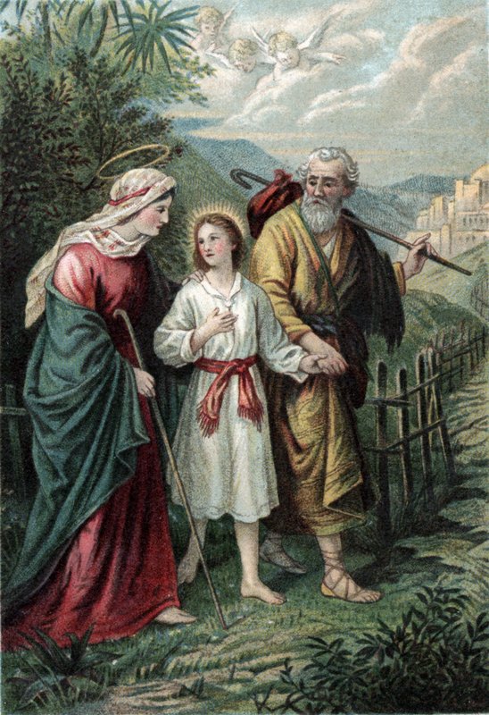 Josef og Maria med Jesus av English School