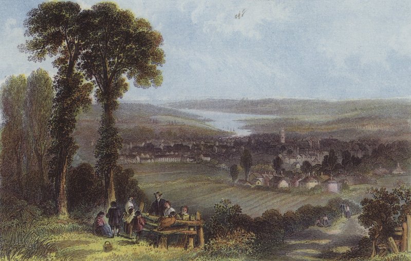 Newport og Medinadalen av English School