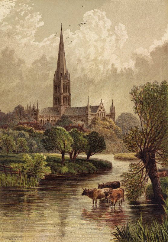 Salisbury katedral av English School