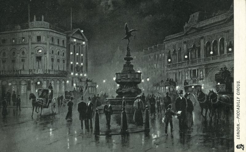 Shaftesbury Memorial Fountain, Piccadilly Circus av English School