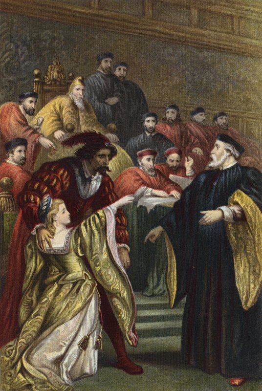 Shakespeare, Othello, 1. akt, scene 3 av English School