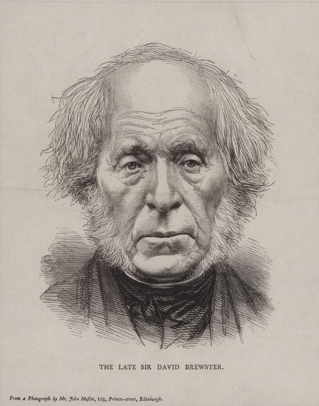 Sir David Brewster , skotsk fysiker, matematiker og astronom av English School