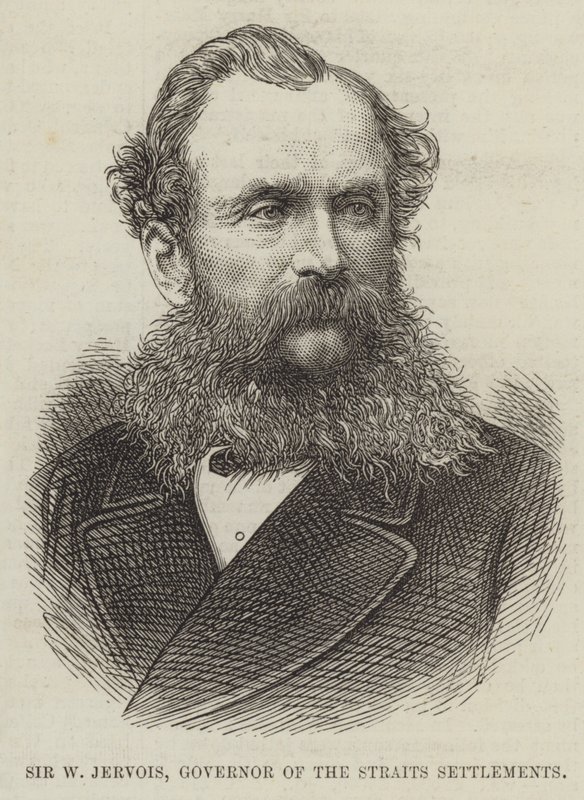 Sir W Jervois, guvernør for Straits Settlements av English School