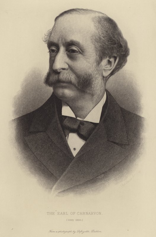 Jarlen av Carnarvon, døde 1890 av English School