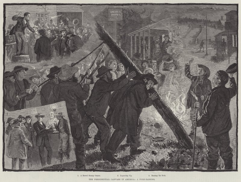 The Presidential Canvass in America, a Pole-Rising av English School