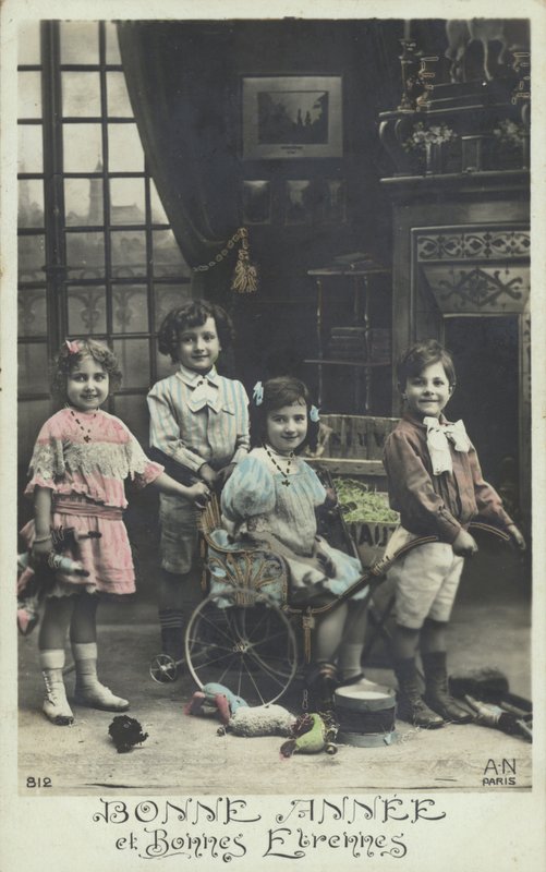 Gruppe lekende barn av French Photographer