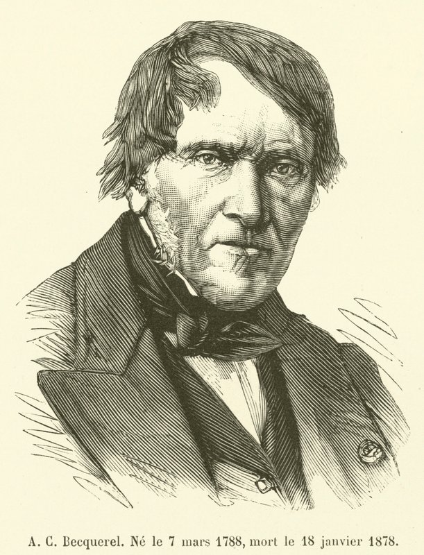 A C Becquerel, født 7. mars 1788, død 18. januar 1878 av French School