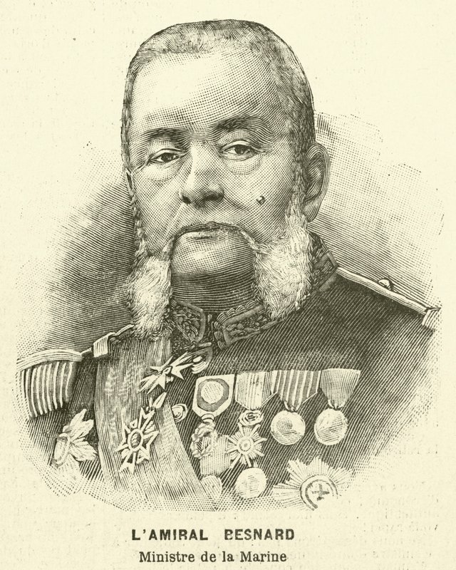 Admiral Besnard, fransk marineminister av French School