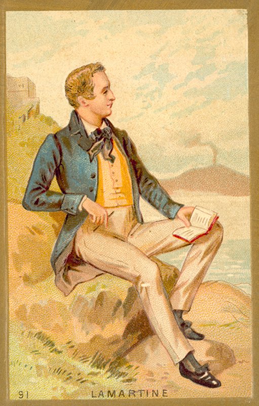 Alphonse de Lamartine , fransk forfatter, poet og politiker av French School