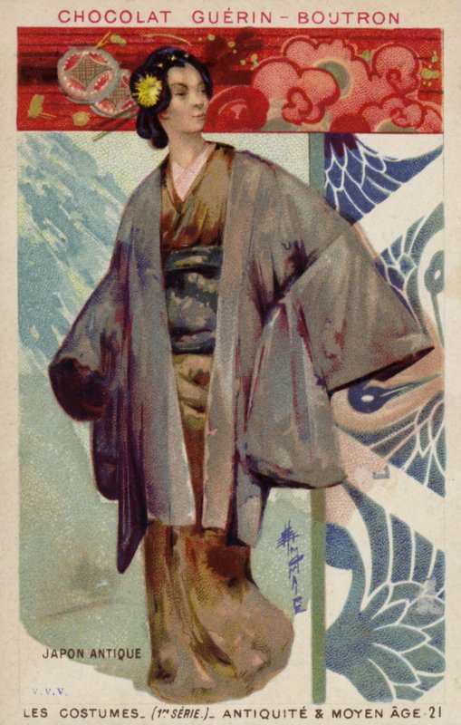 Gammel japansk drakt av French School