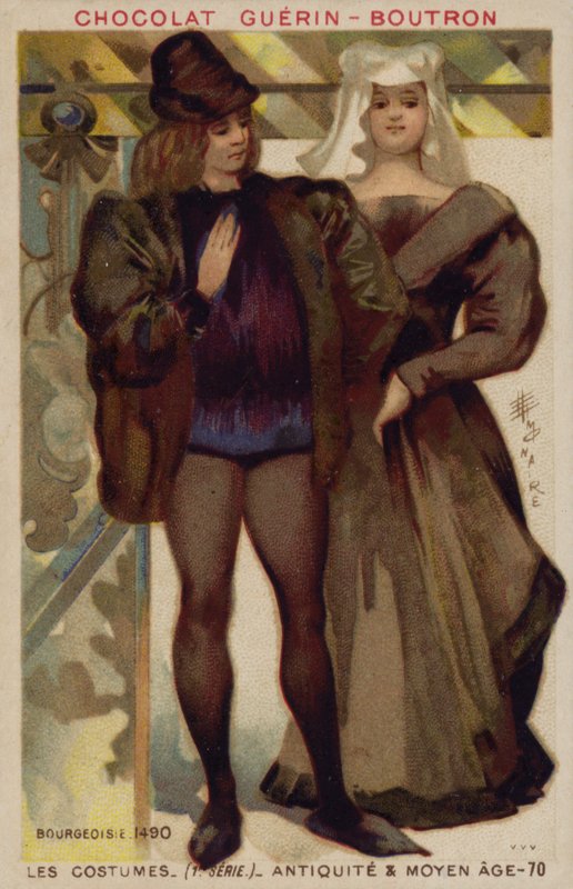 Borgerlige kostymer, 1490 av French School