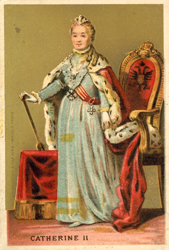 Katarina den store, keiserinne av Russland av French School