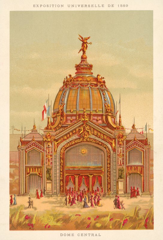 Central Dome, universell utstilling 1889, Paris av French School