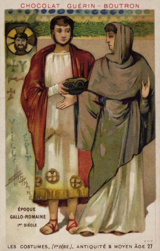 Kostymer fra Romersk Gallia, 1. århundre av French School